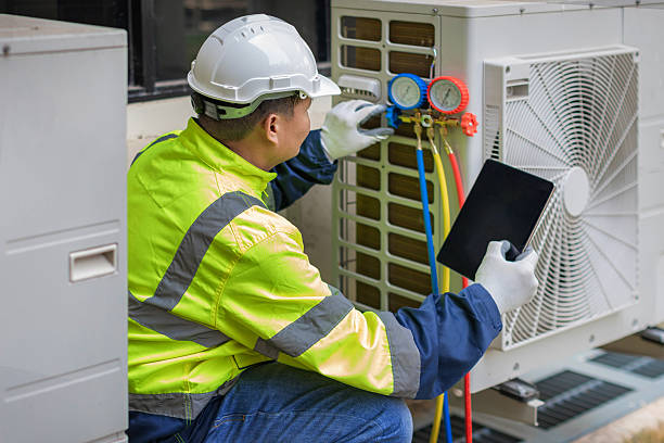 Professional Air Duct Cleaning technician working in Littleton, NC